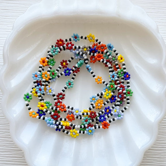 Bright Daisy Bracelets - Stones + Paper