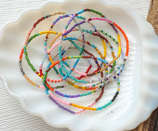 Color Block Bracelets - Stones + Paper