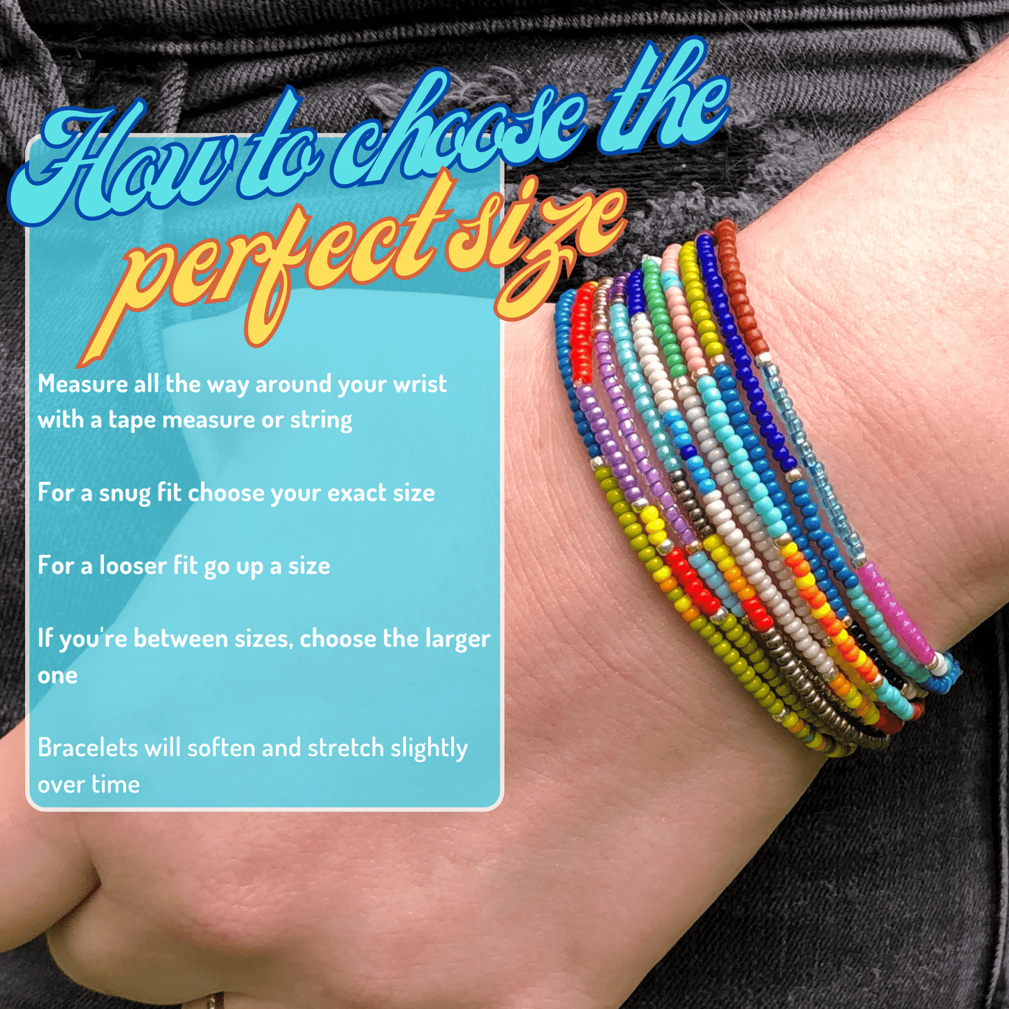 Color Block Bracelets - Stones + Paper