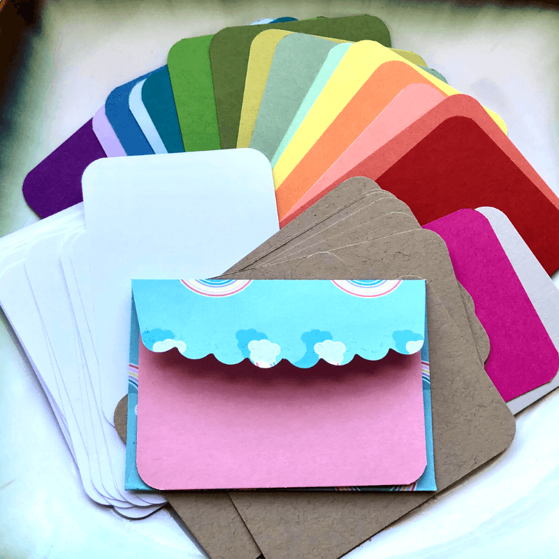 Rectangle Mini Envelopes and Note Cards - Stones + Paper