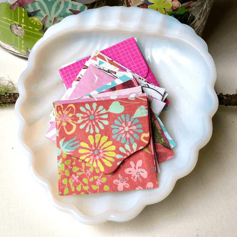 Super Mini Square Patterned Envelopes and Note Cards - Stones + Paper
