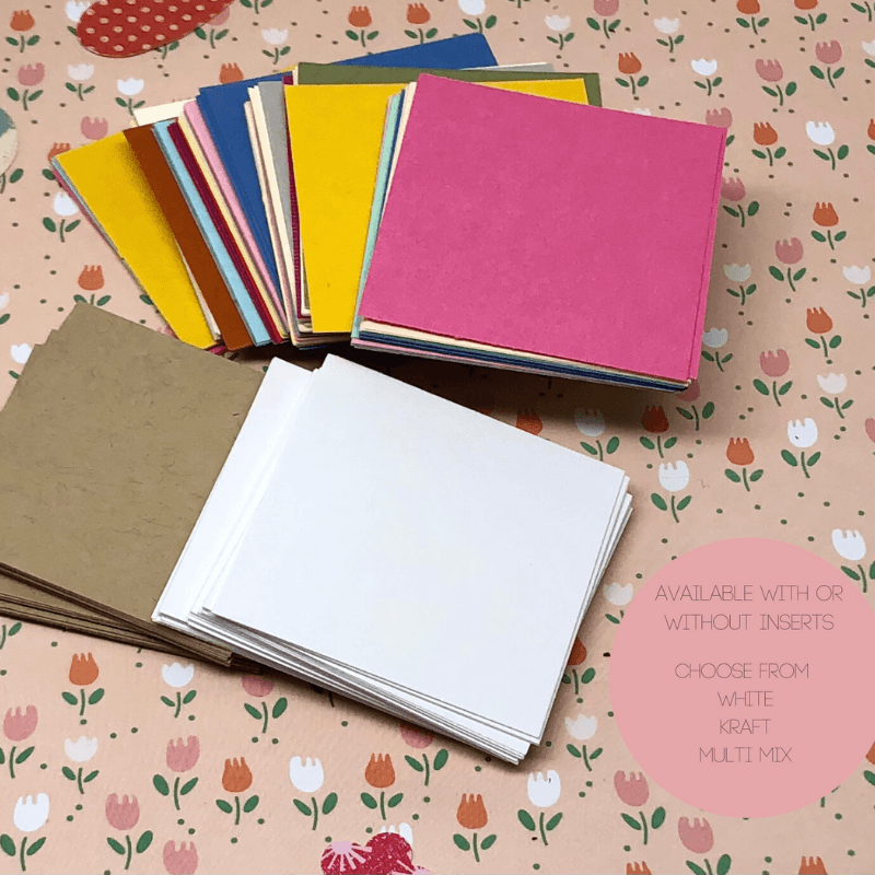 Super Mini Square Patterned Envelopes and Note Cards - Stones + Paper