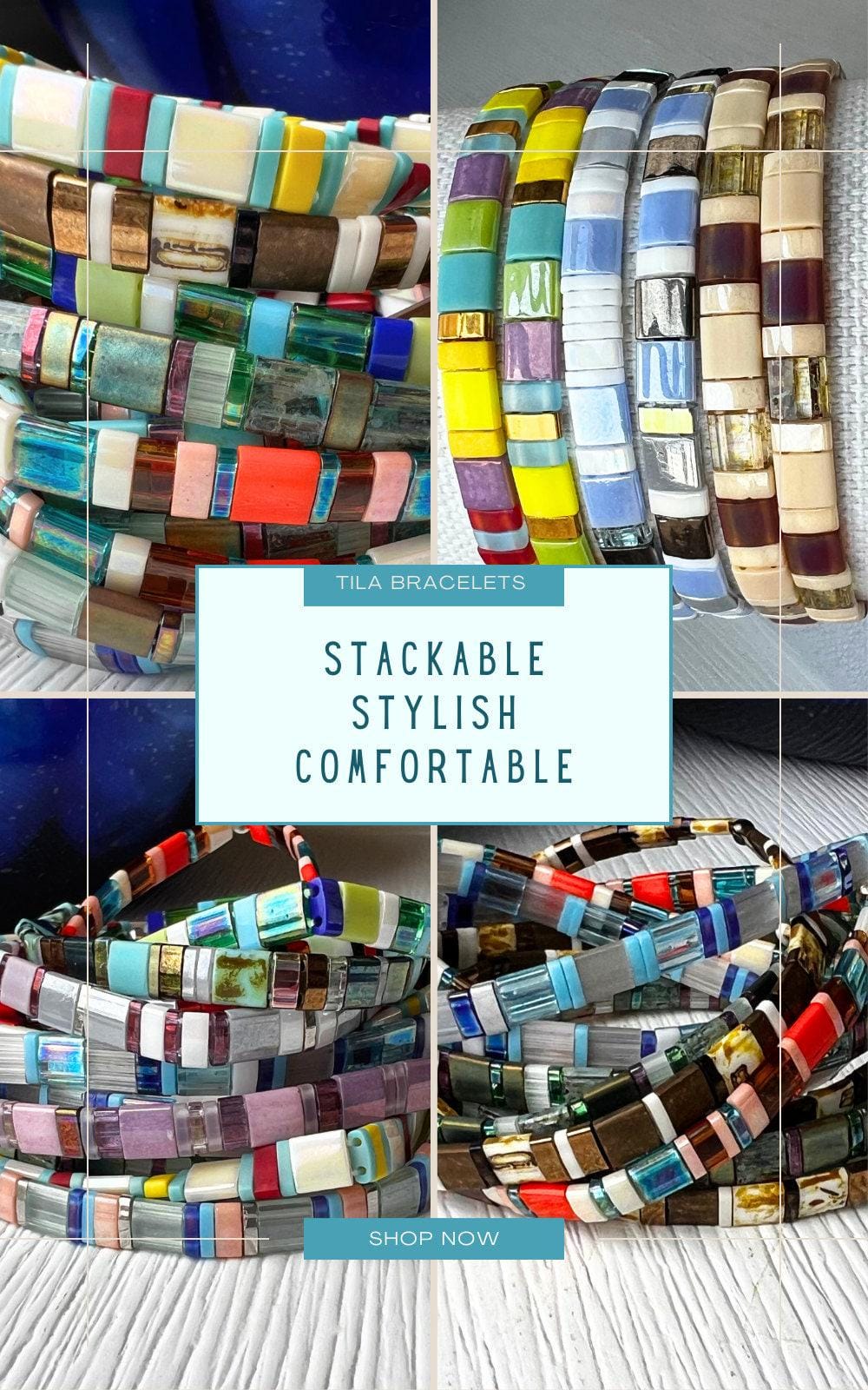 Miyuki Bead Bracelet – Handmade Colorful Stretch Boho Design