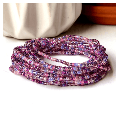 Purple Bead Bracelet – Handmade Glass Seed Stretch Bohemian Stackable Jewelry - Stones + Paper