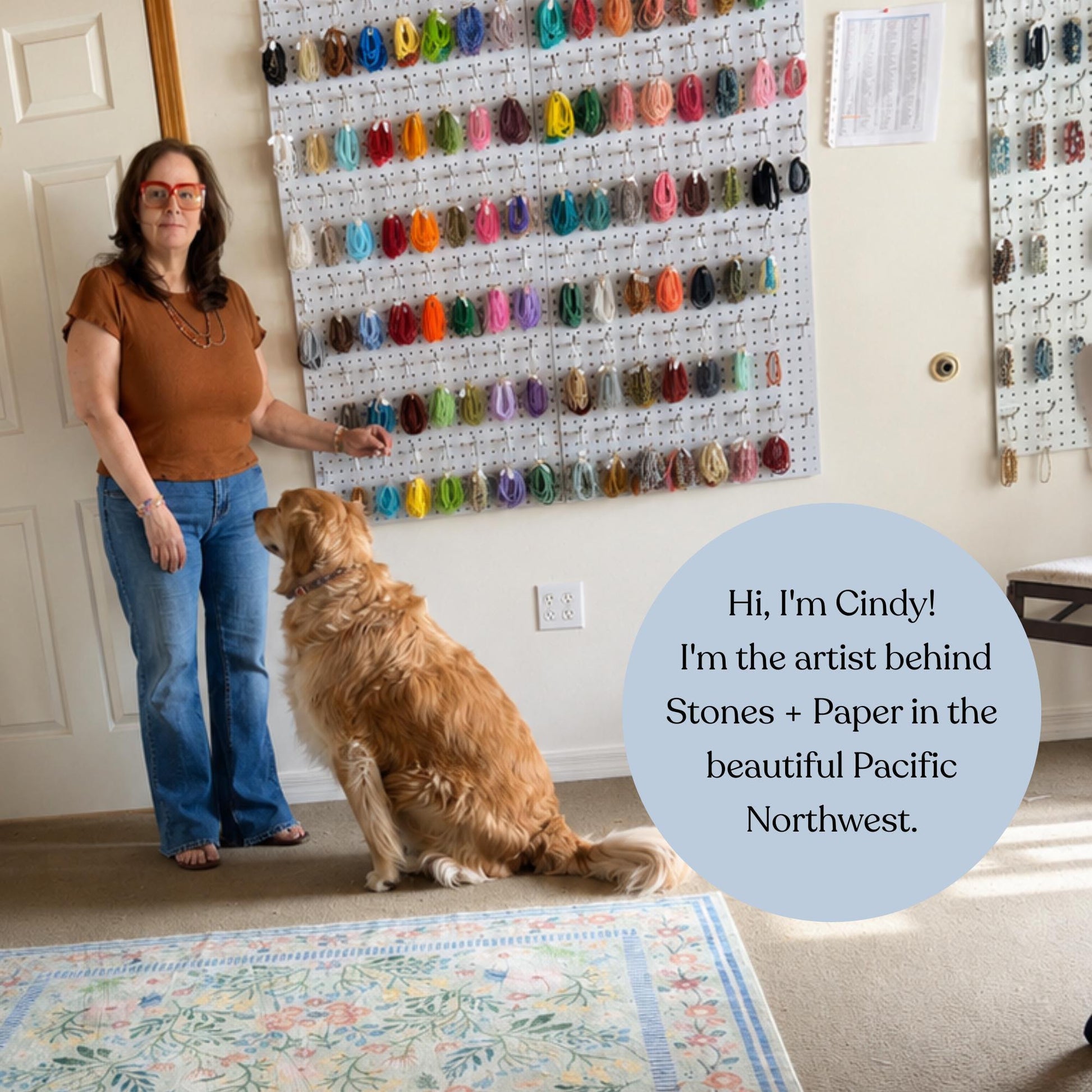 Seed Bead Necklace – Handmade Glass Choker Boho Minimalist Jewelry - Stones + Paper