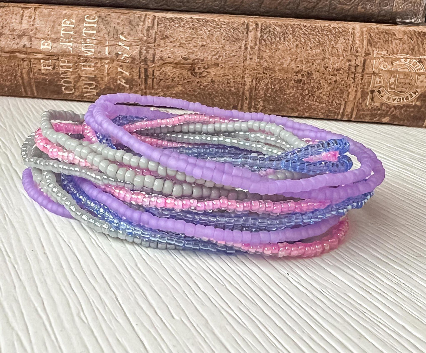 Tiny Bead Bracelet Set – Matching Friendship Gift for Sorority Sisters - Stones + Paper