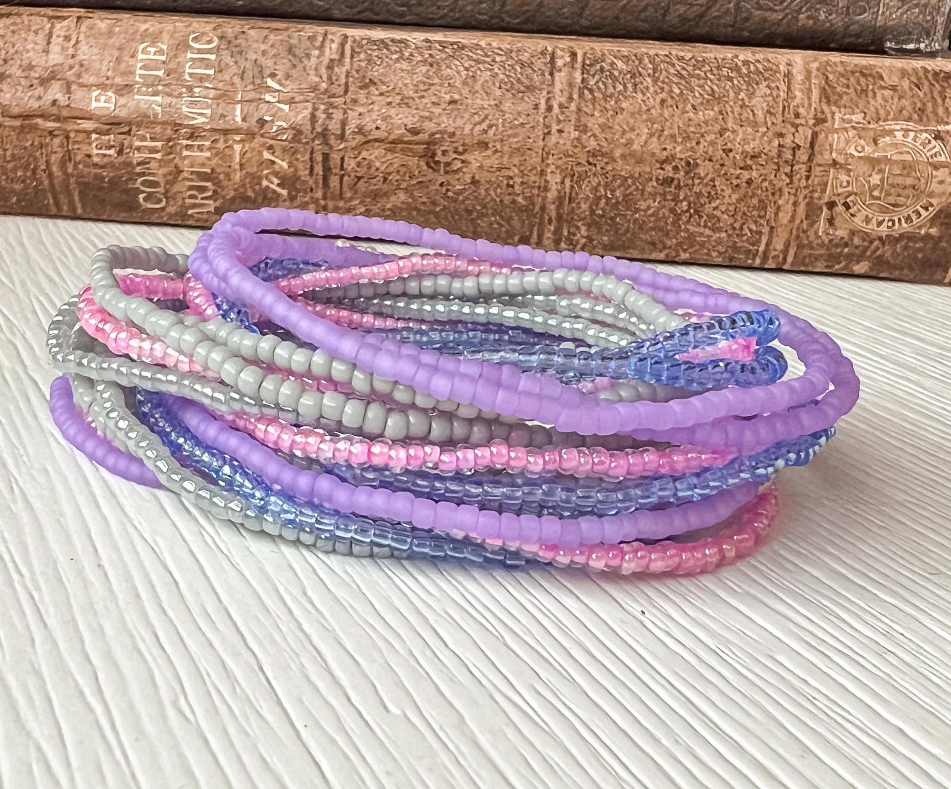 Tiny Bead Bracelet Set – Matching Friendship Gift for Sorority Sisters - Stones + Paper