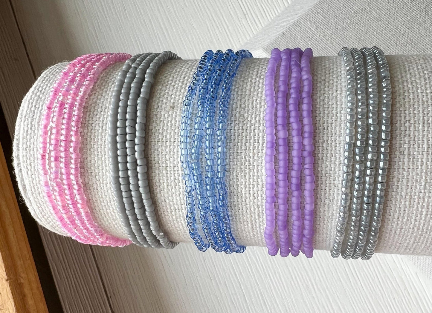 Tiny Bead Bracelet Set – Matching Friendship Gift for Sorority Sisters - Stones + Paper