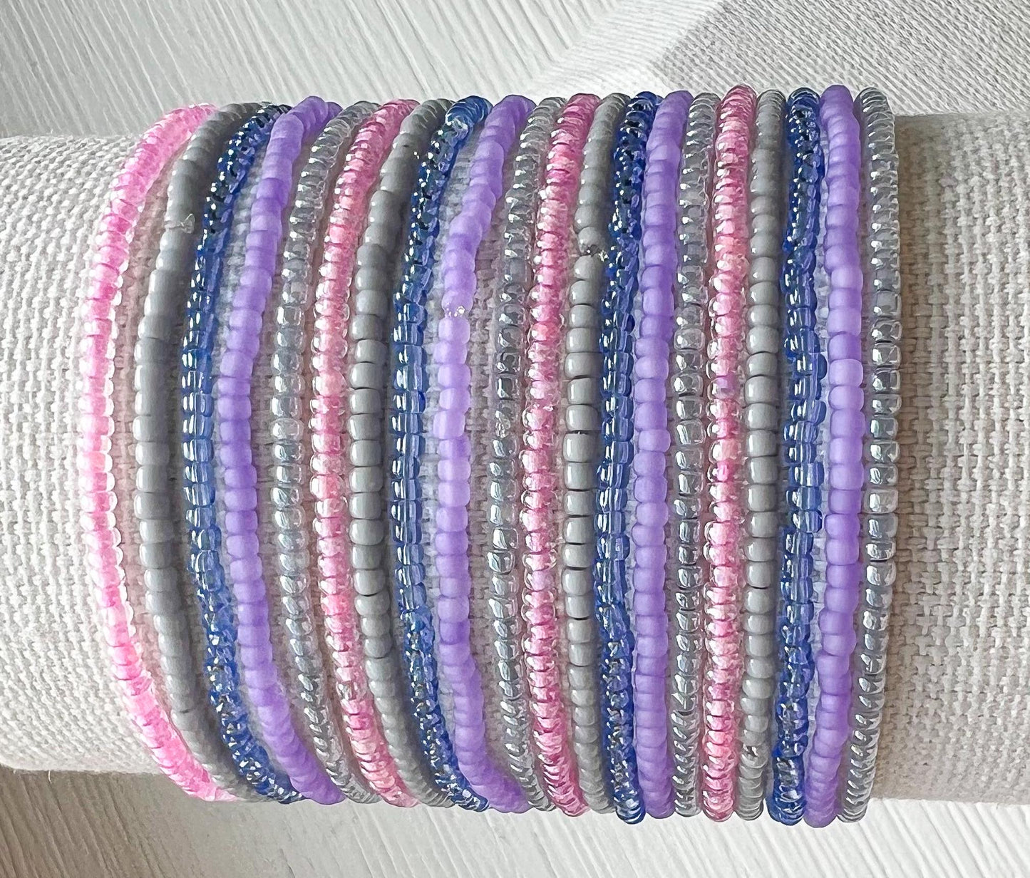 Tiny Bead Bracelet Set – Matching Friendship Gift for Sorority Sisters - Stones + Paper