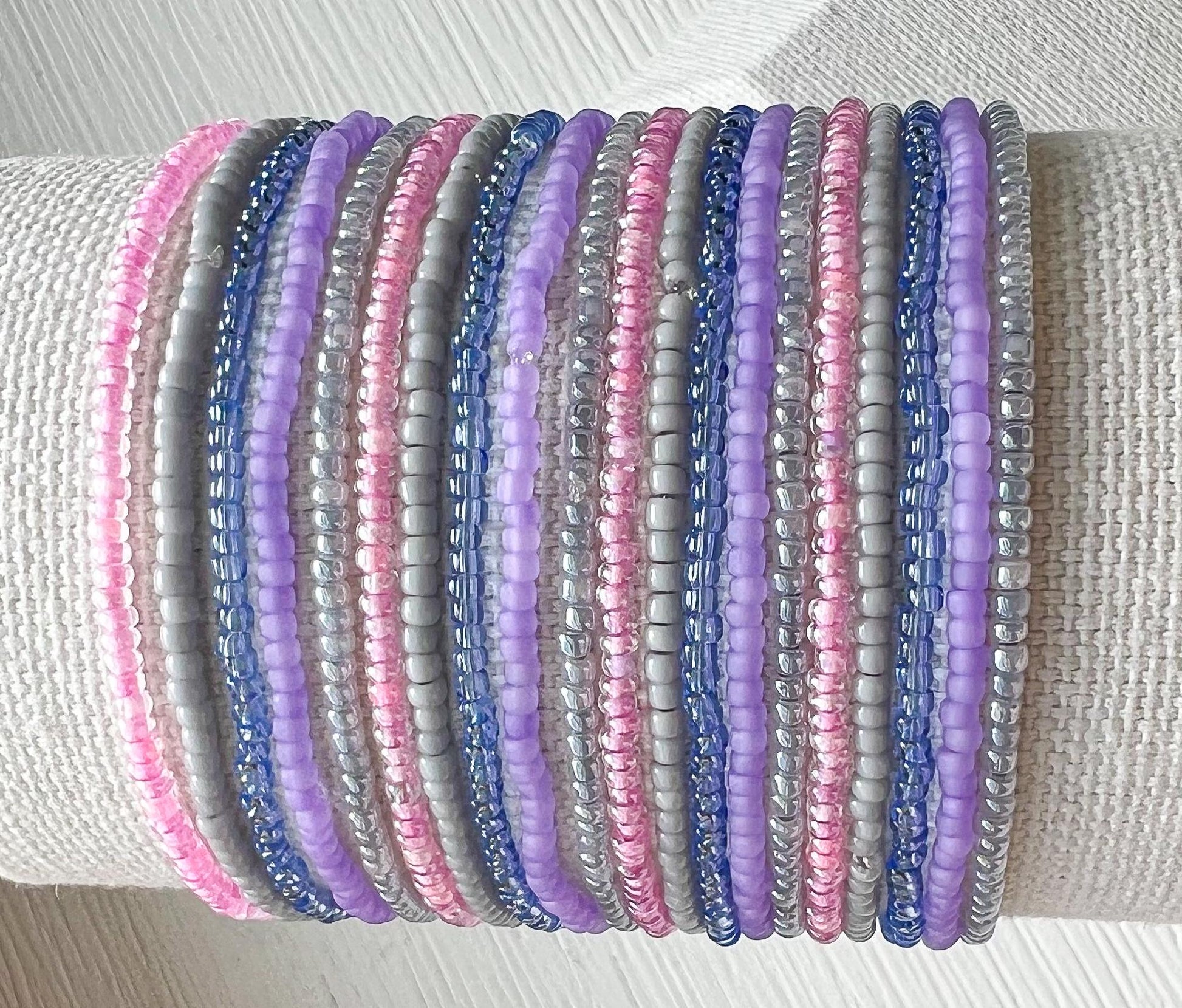Tiny Bead Bracelet Set – Matching Friendship Gift for Sorority Sisters - Stones + Paper