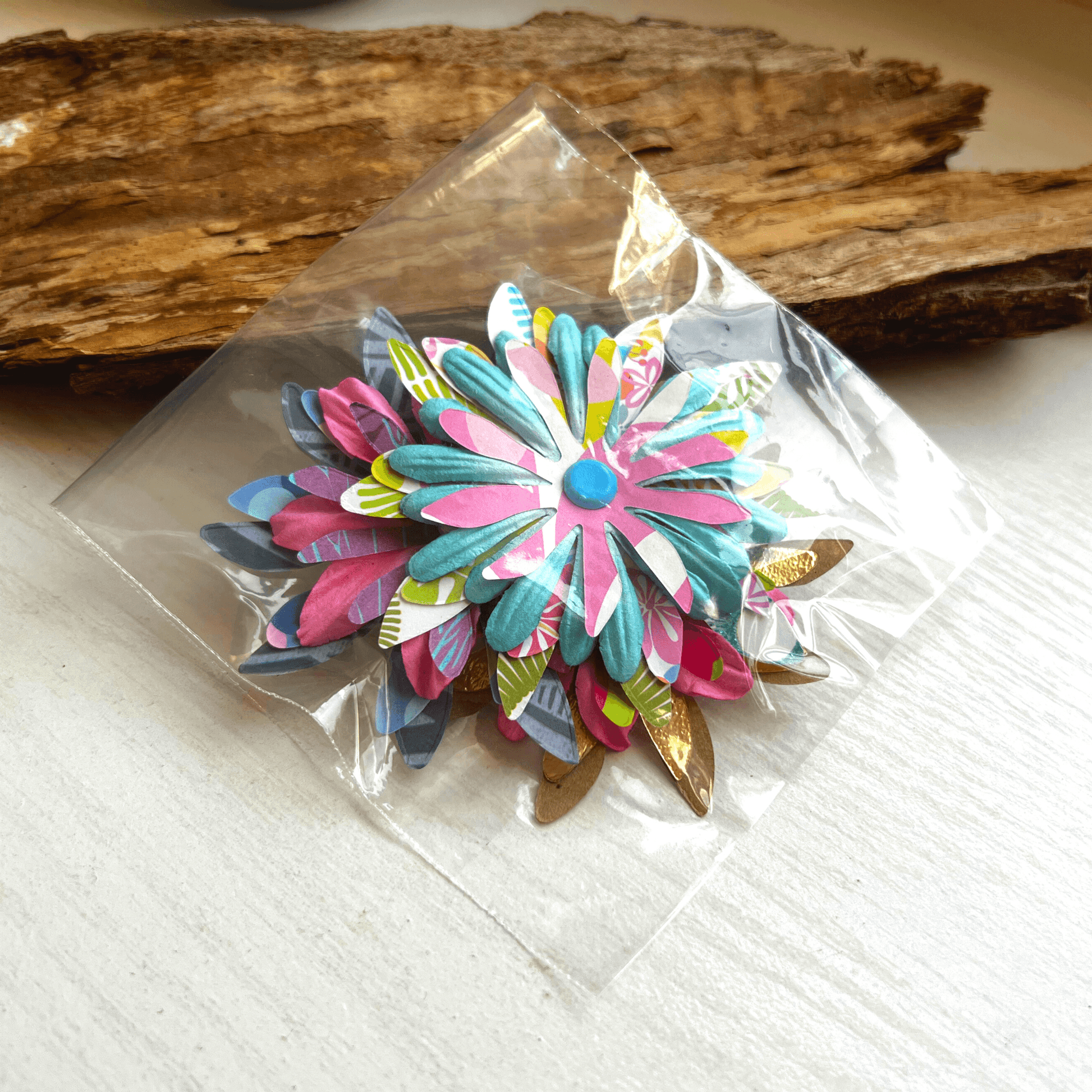 Layered Paper Flowers - Stones + Paper
