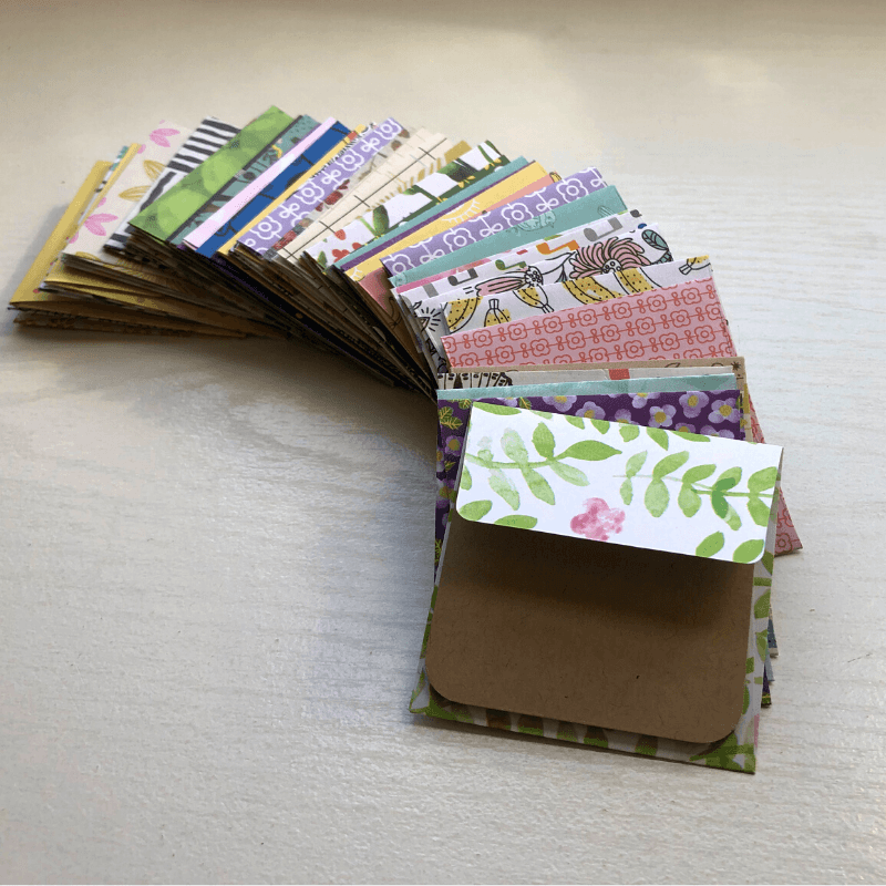 Mini Square Patterned Envelopes and Note Cards - Stones + Paper