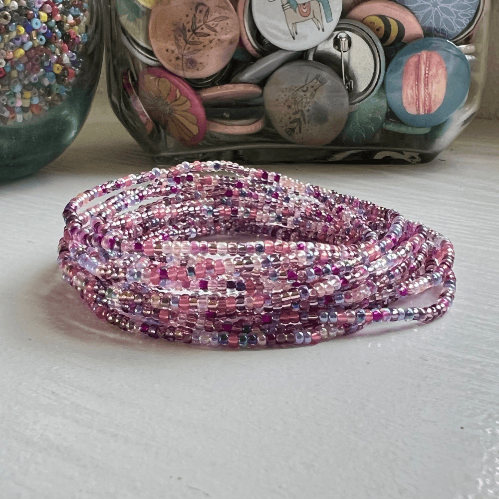 Purple Passion Bead Bracelets - Stones + Paper