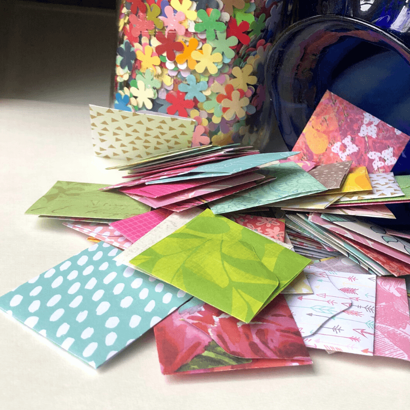 Super Mini Square Patterned Envelopes and Note Cards - Stones + Paper